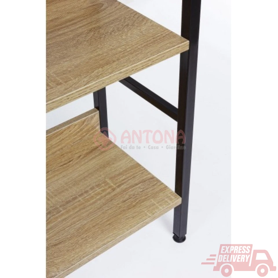 Libreria 4 Piani a giorno Elettra 60x27,6x126H YES in acciaio arredo studio  - Immagine 3 di 3