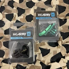 NEW HK Army Action Sports Goggle/Barrel Camera Mount Package-2 Mounts-Blk/Grn