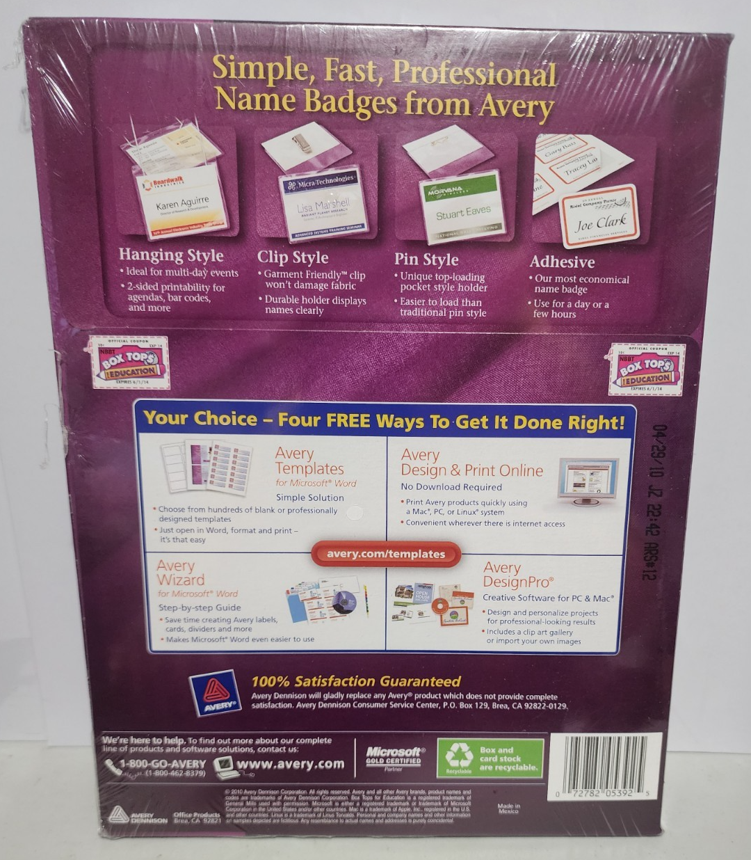 Avery 5392 Name Badge Insert Refills 3