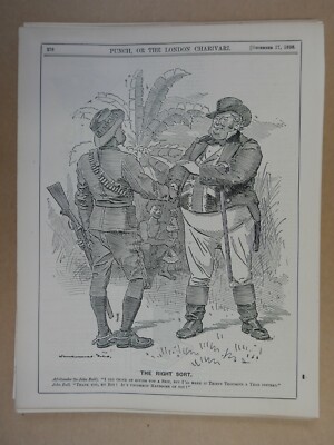ganzseitige Locher Cartoon 1898 DIE RICHTIGE SORTIERUNG 