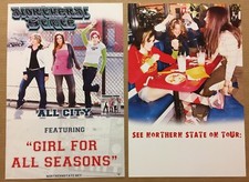NORTHERN STATE Rare VINTAGE 2004 Double Sided PROMO POSTER for All City CD 12x18