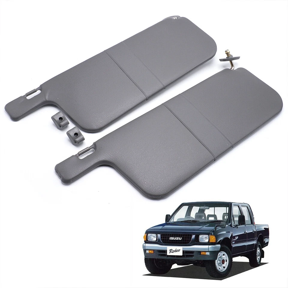 Parasol delantero derecho + derecho gris para camioneta Isuzu TFR Holden Rodeo 1997 2002 Foto 4 de 4