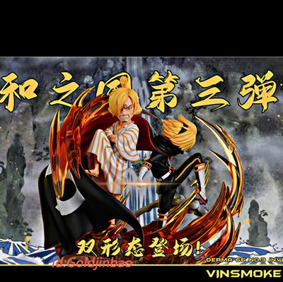 One Piece Wano Country Vinsmoke Sanji Resin Statue Pre Order Derma 66 Model Mke Ebay