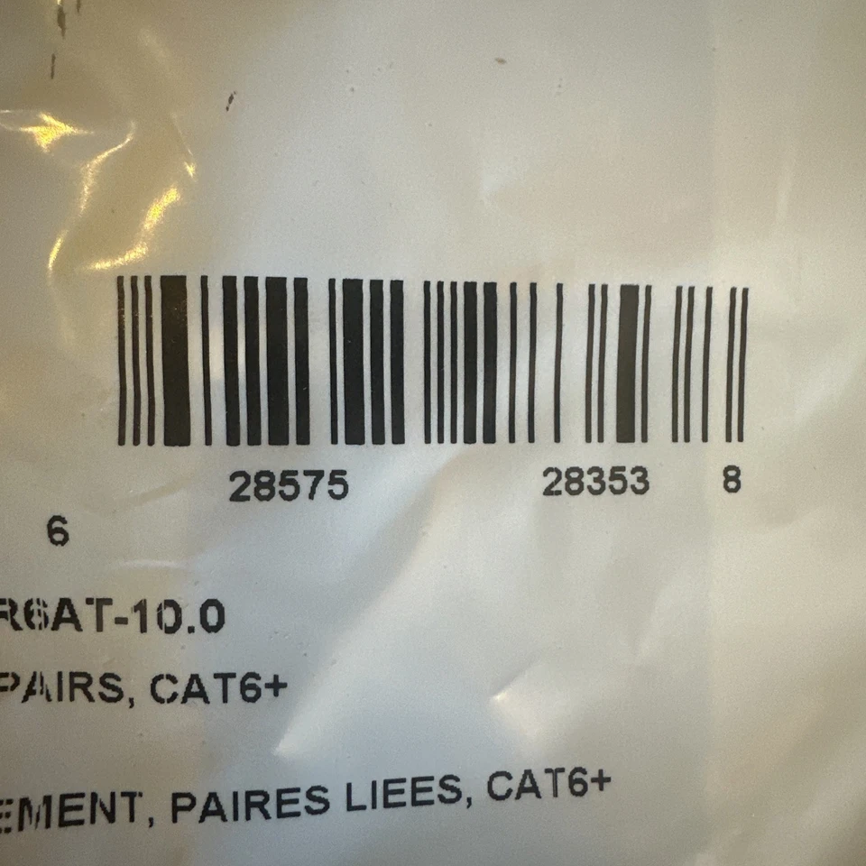 One Belden Cat 6+ CMR Mod Patch Cord, Bonded Pairs, Blue, 10ft, C601106010 - Image 4 of 4