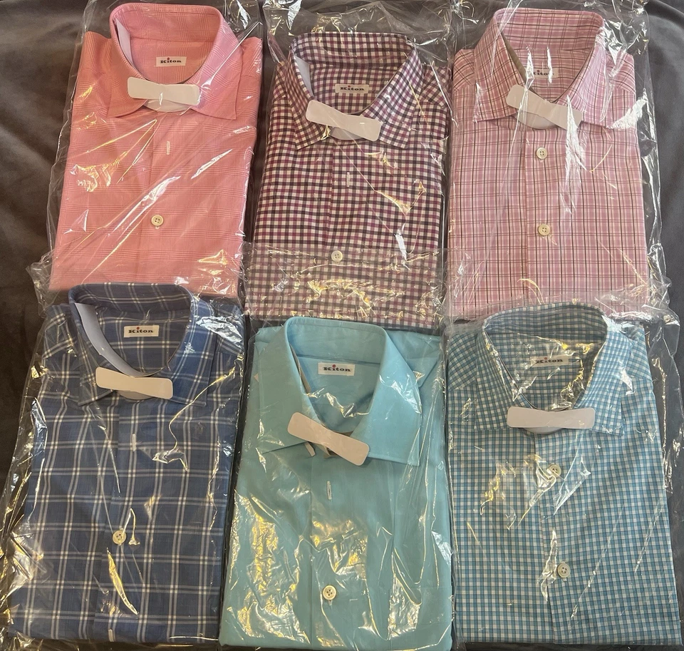 Kiton Dress Shirts - Men’s Small - Image 4 of 4