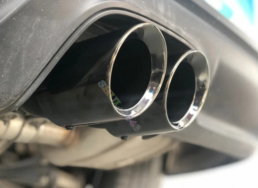 Tubo de escape trasero negro para Porsche Boxster 718 Cayman 2017-2024 Foto 3 de 4