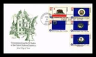 Dr Jim Stamps FDC 13c 5v Set 1976 Bicentennial Era State Flags Artmaster