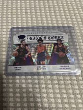 2019-20 Panini Crown Royale 28 The King's Court Love, Garland, Sexton Purple /25