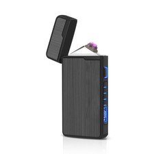 RUIZHI Electric Lighter Rechargeable USB with Cool Flameless, Black, Black 