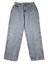 Vintage Lee Blue Jeans Womens Size 16 Made in USA 90's Light Blue Denim Jean VTG