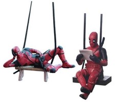 2pcs Funny Swinging Superhero Car Decoration Action Character Hanging