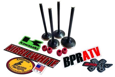 Kawasaki KFX450R Kibblewhite Intake & Exhaust Valves RED Viton Seals Replacement