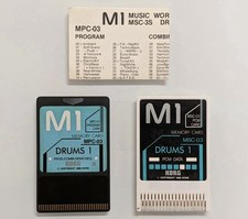 DRUMS Korg M1 PCM Memory Cards MSC-03 MPC-03 for M1/M1R/M3