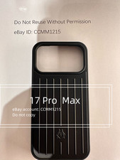RIMOWA Black Aluminium Case for iPhone 17 Pro / Pro Max