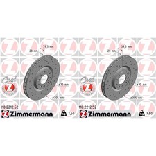 2x ZIMMERMANN SPORT BREMSSCHEIBEN 305mm GELOCHT VORNE passend für ALFA 159 BRERA