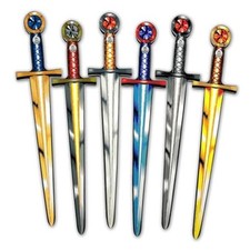 Foam Swords for Kids - Medieval Sword Set for Group Play, Age 3 - Group 6-Pack