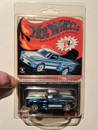 2007 Hot Wheels RLC Custom '69 Chevy 4 of 4 Red Line Club Blue 2487/7631 W/ Case