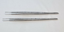 2Pc American Medicals Gerald Forceps Set CB31023 1x2 Teeth & CB30223 Serrated