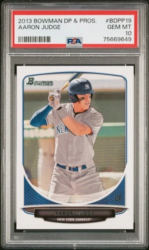 2013 BOWMAN DRAFT & PROSPECTS AARON JUDGE #BDPP19 (RC) PSA 10 - YANKEES 🔥