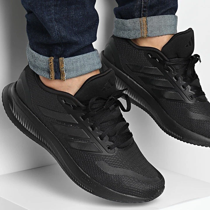 Adidas Run Falcon 5 Men's Running Shoe Black Sneakers Athletic Footwear #812