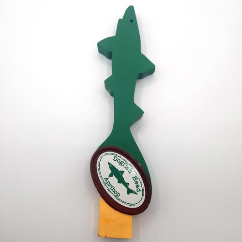 Dogfish Head Aprihop Beer Tap Handle Pull Green Shark 12” Draft Keg Mancave - Picture 2 of 7
