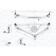 Wischergestänge MAGNETI MARELLI 085570726010