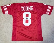 🔥 Camiseta firmada por Steve Young con holograma de jugador GTSM certificado de autenticidad 49'ers