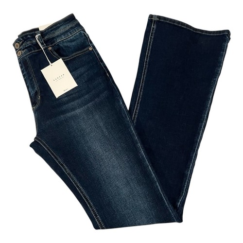 Kancan Women's Dark Blue High Rise Flare Jeans Size 9/28 style BM9242HYD NWT - Picture 15 of 16