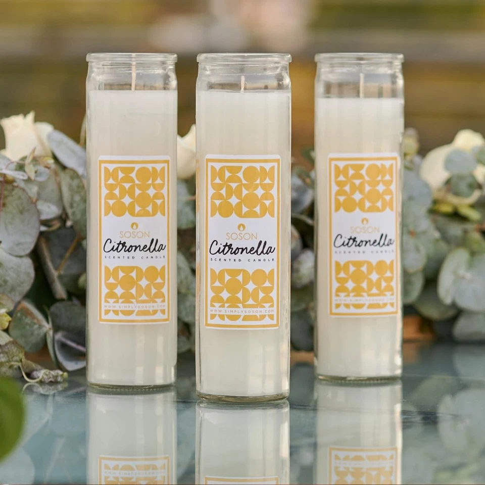 Citronella Candle - Citronella Scented Devotional Glass Jar Candles Ivory - 2... - Image 3 of 4
