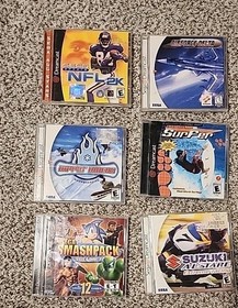 Sega Dreamcast 13 Game Lot- 12 CIB  Sega Smash pack MS Pacman ATARI Test Drive