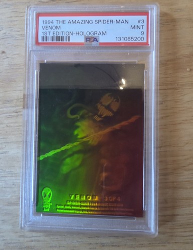 1994 the Amazing Spider-Man First Edition Hologram #3 PSA 9 Venom