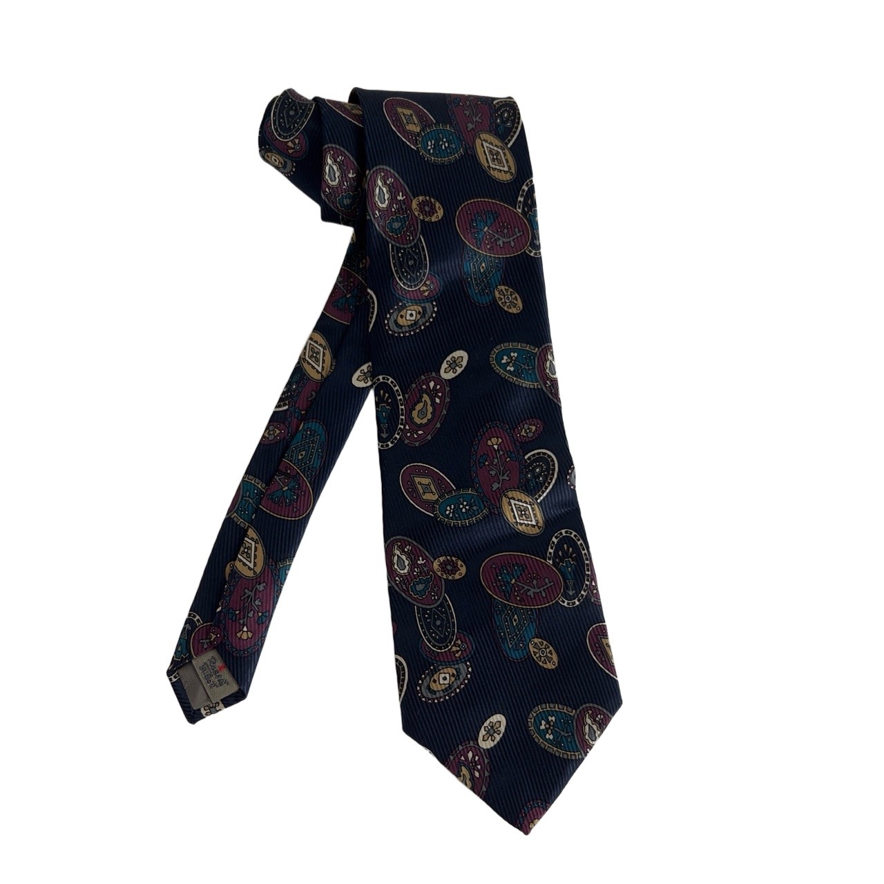 Robert Talbott Tie Multicolor Geometric Pattern S… - image 2