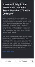 Presale reservation - Valve Steam Machine 2TB Console with Controller, Black