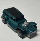 Vintage Hot Wheels 1969 The Demon Aqua/Dark tan Int  HK Redline Diecast Car NICE