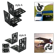 2 Pieces Awning Mounting L Brackets Hardware for Automotive Roof Rack Suvs