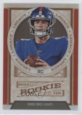 2019 Panini Chronicles Legacy Update Rookies Red 55/99 Daniel Jones #205 xs4