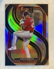 2025 Panini Select Premier Level Jarlin Susana #189 Silver Prizm (RC) Nationals