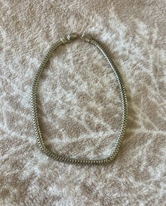 Vintage Signed CORO Choker Necklace Mid Century Silvertone 1960s Jewelry