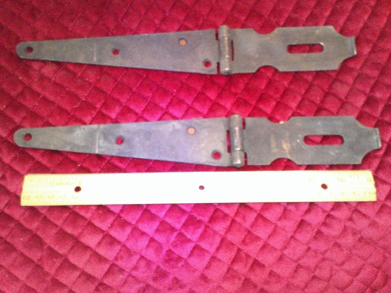 Vintage 1950's Set of Military Foot Locker Hinges (NEW)
