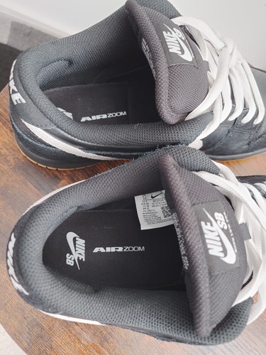 Nike SB Dunk Low Pro ShoesBlack, White, Black, Gum Light Brown, Black Sz9 ✅ - Picture 8 of 10