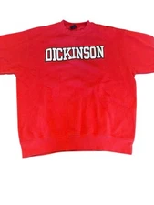 Dickinson College Crewneck Sweatshirt Red MSP Eighty8 Heavyweight Lg/XL