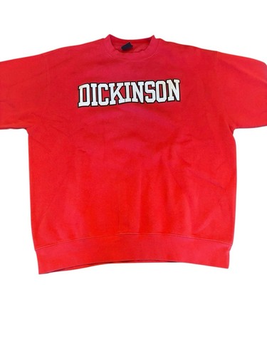 Dickinson College Crewneck Sweatshirt Red MSP Eighty8 Heavyweight Lg/XL