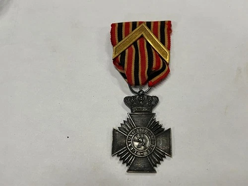 Original WW1 Belgian Military Decoration 1st Class Medal (Single)