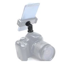 Aluminum 360 Rotatable Cold Shoe 1/4 Screw Mounting Bracket For GoPro Camera