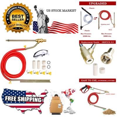 #ad #ad Pressure Washer Sandblasting Kit Wet Abrasive Sandblaster Attachment with ... $55.99