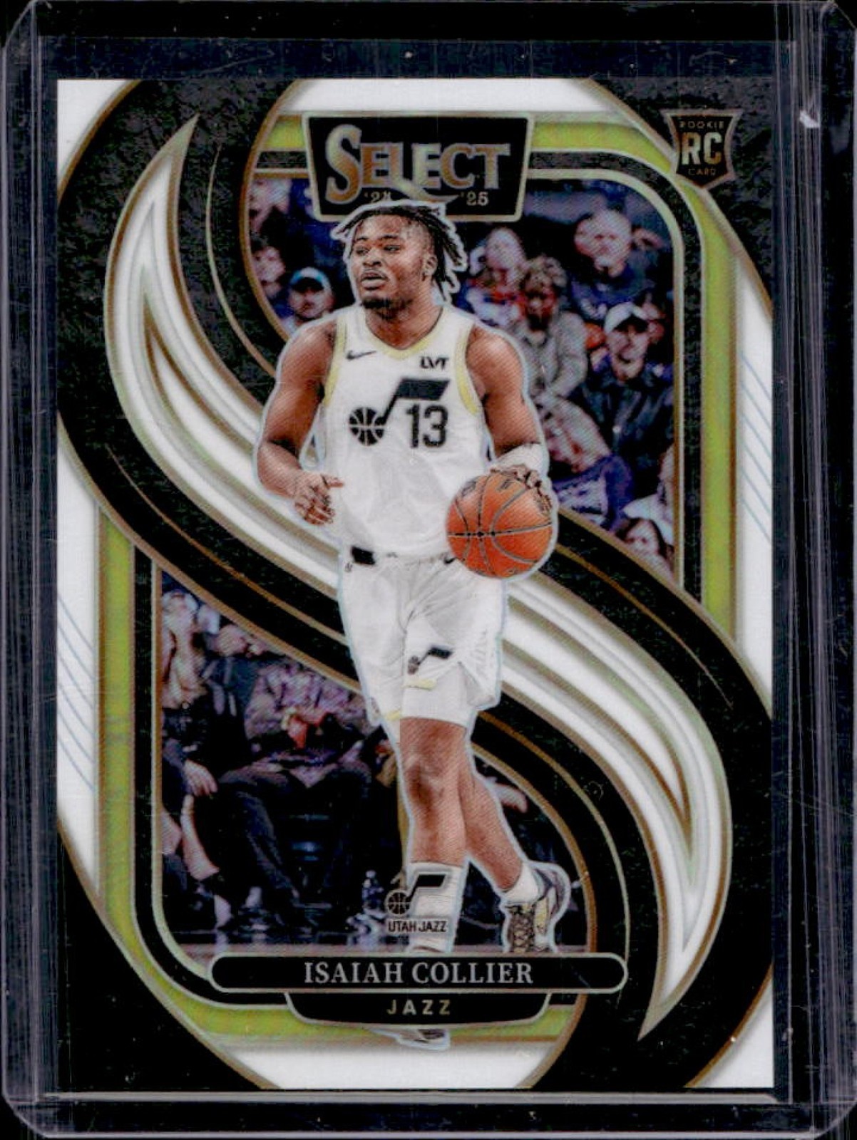 2024-25 Select Isaiah Collier Premier RC White Prizm Rookie #56/149 Jazz