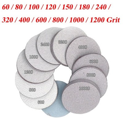 5 Inch 125mm 60-1200 Grit Disc Sandpaper Dry Grinding Polishing Sanding Disc