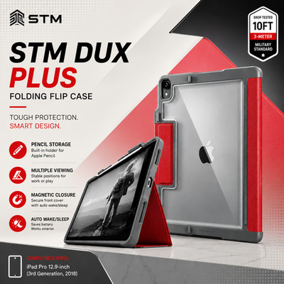 STM (iPad Pro 12,9 Zoll, 3. Generation, 2018) Hülle Smart Folio Klapphülle