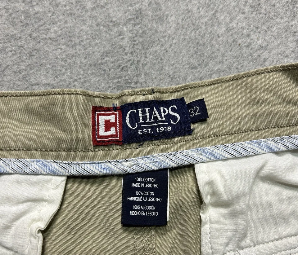 Pantalones Cortos Carga Chaps Para Hombre 32 Caqui 10" Militar Chino Excedente Informal Foto 4 de 4