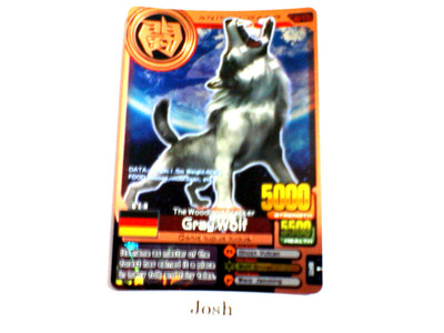 Animal Kaiser Evolution Evo Version Ver 7 Bronze Card (A010: Gray Wolf)